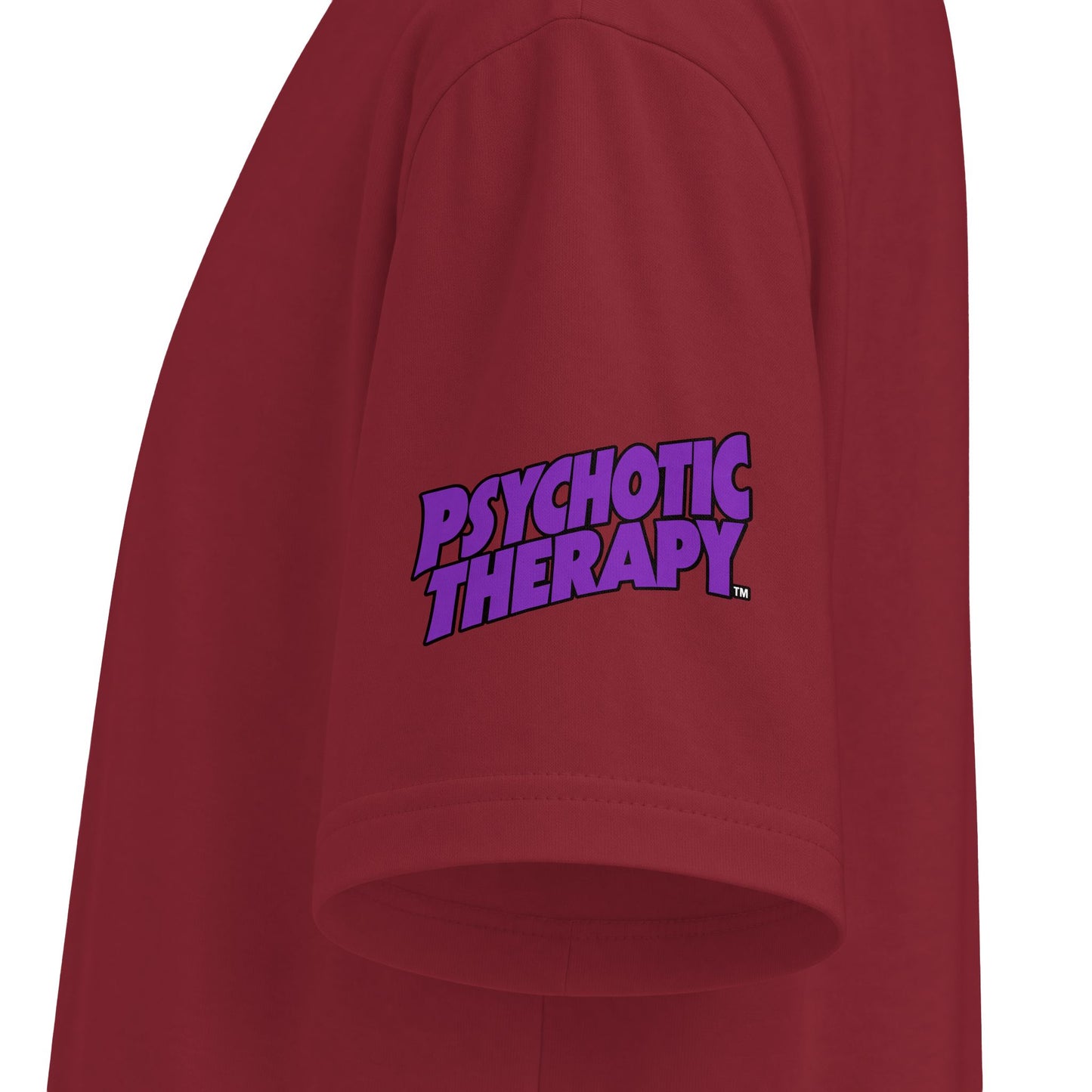 Official PSYCHOTIC THERAPY™ Graphic Tee — Bold Purple Logo Short Sleeve Shirt