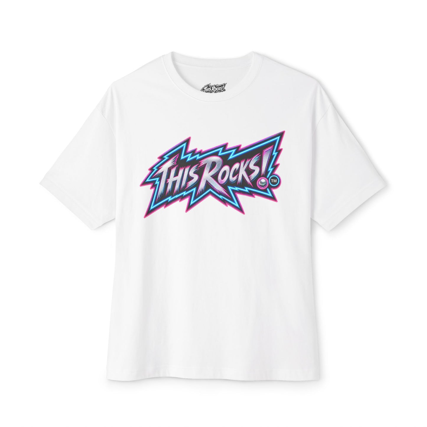 THIS ROCKS!™ "Neon Lightning Logo™" Graphic Tee
