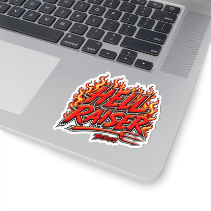 THIS ROCKS™ "Hell Raiser™" Flame Sticker — Kiss-Cut Rock & Motorcycle Decal