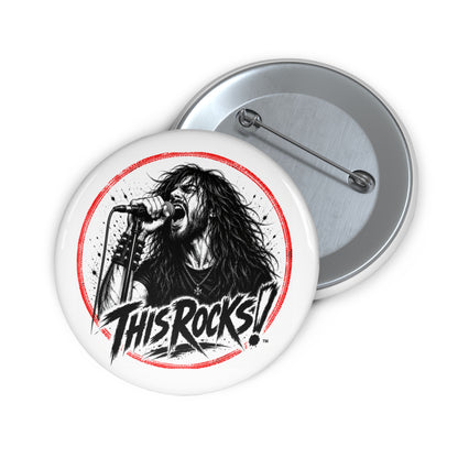 THIS ROCKS!™ "Rocking Out"™ Pin Button