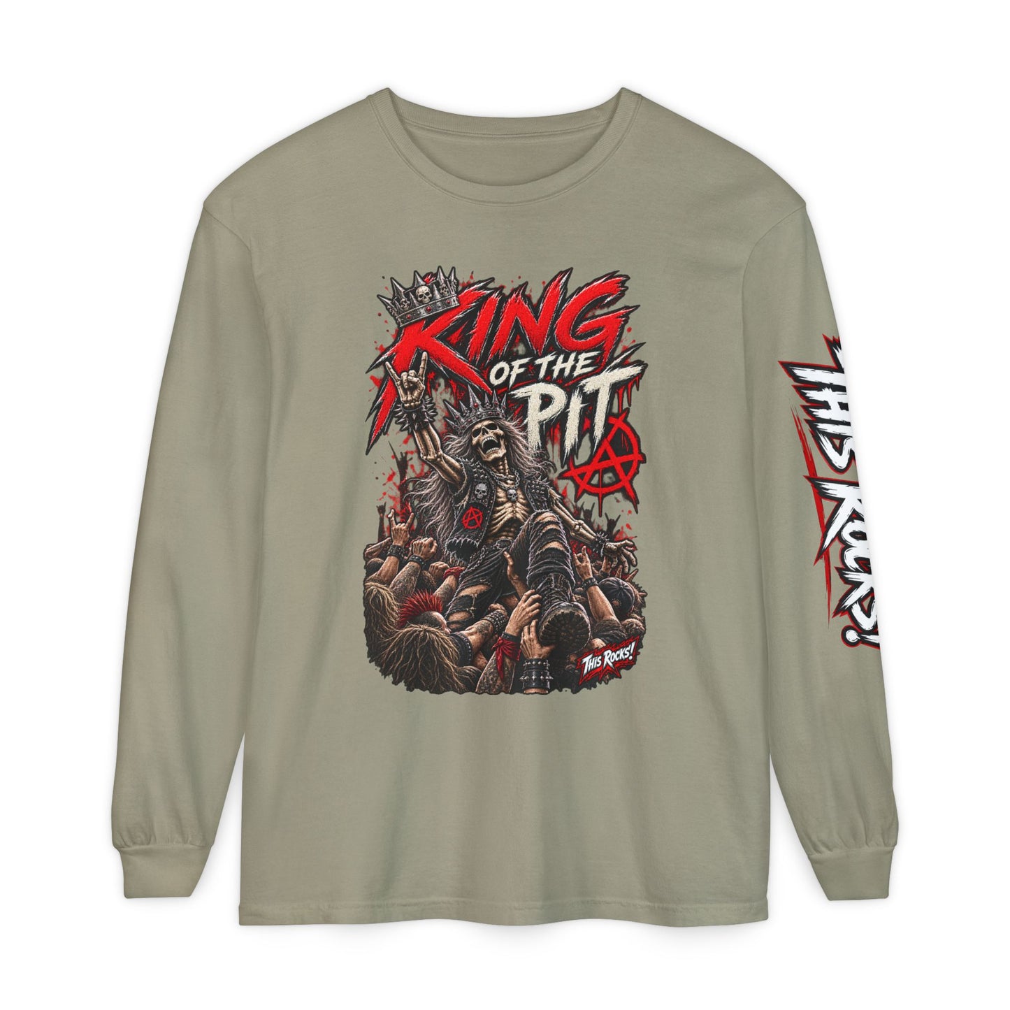 THIS ROCKS!™ "King Of The Pit"™ Long Sleeve Tee