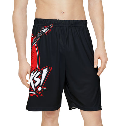 THIS ROCKS!™ "Modified V™" Rock Guitar Sports Shorts — "This Rocks!" Athletic AOP Shorts