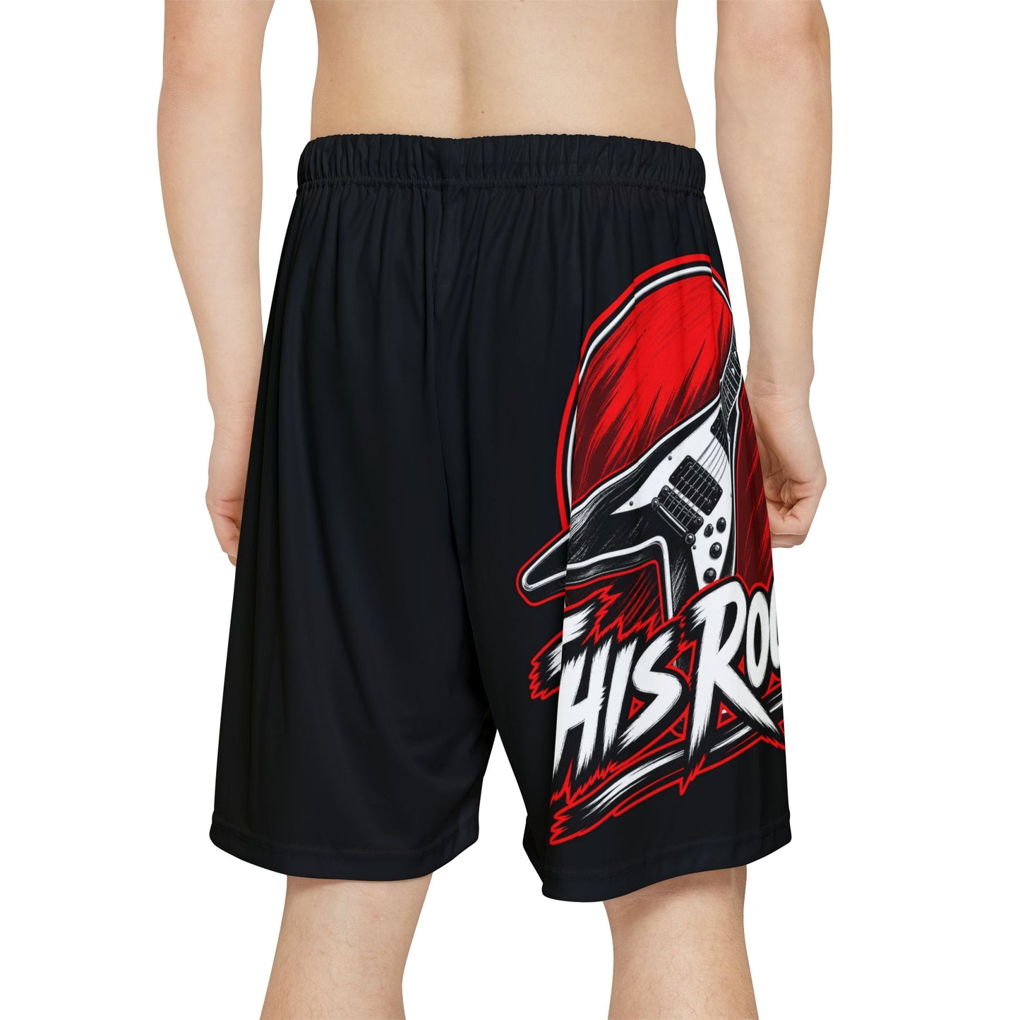 THIS ROCKS!™ "Modified V™" Rock Guitar Sports Shorts — "This Rocks!" Athletic AOP Shorts