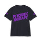 Official PSYCHOTIC THERAPY™ Graphic Tee — Bold Purple Logo Short Sleeve Shirt