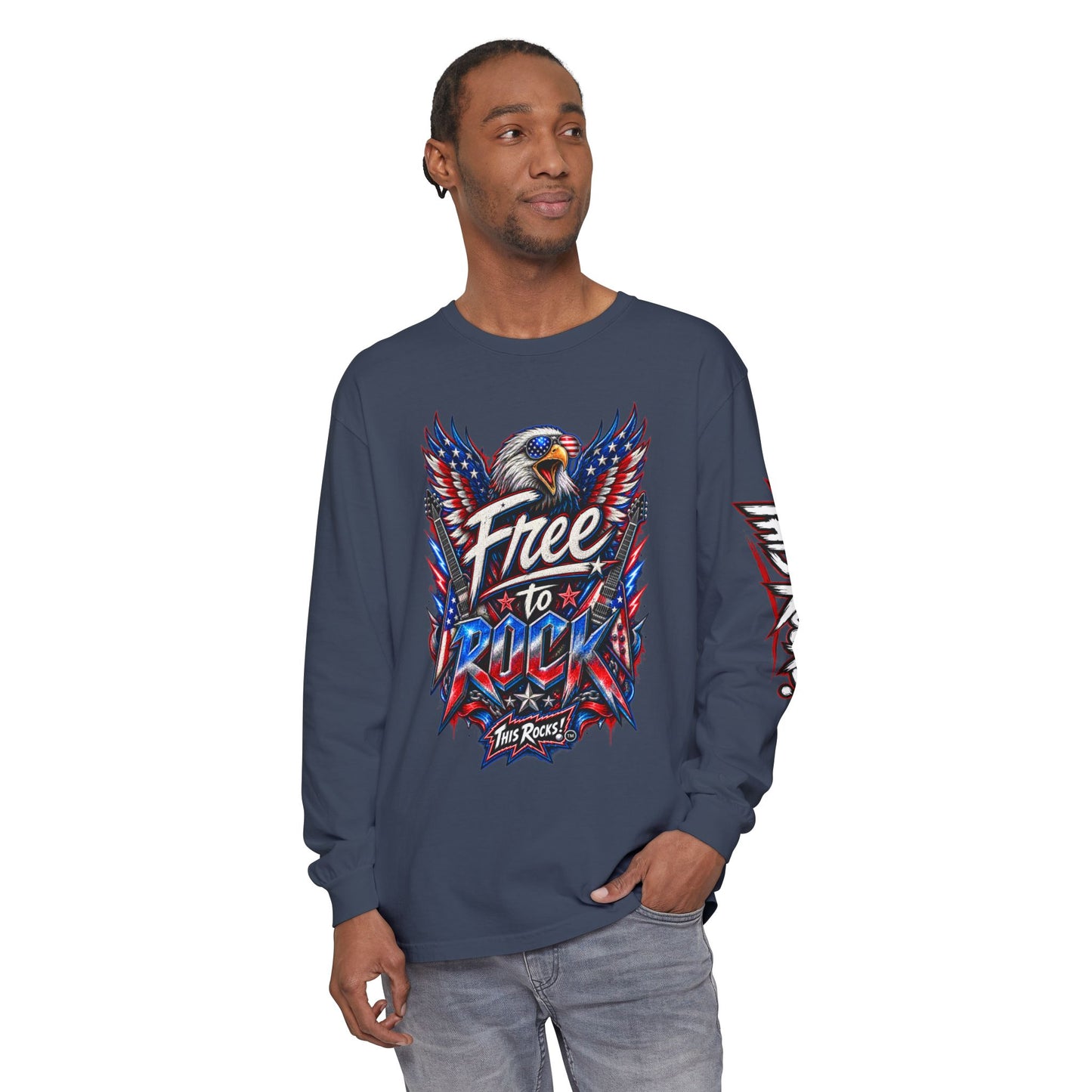 THIS ROCKS!™ "Free To Rock"™ Long Sleeve T-Shirt