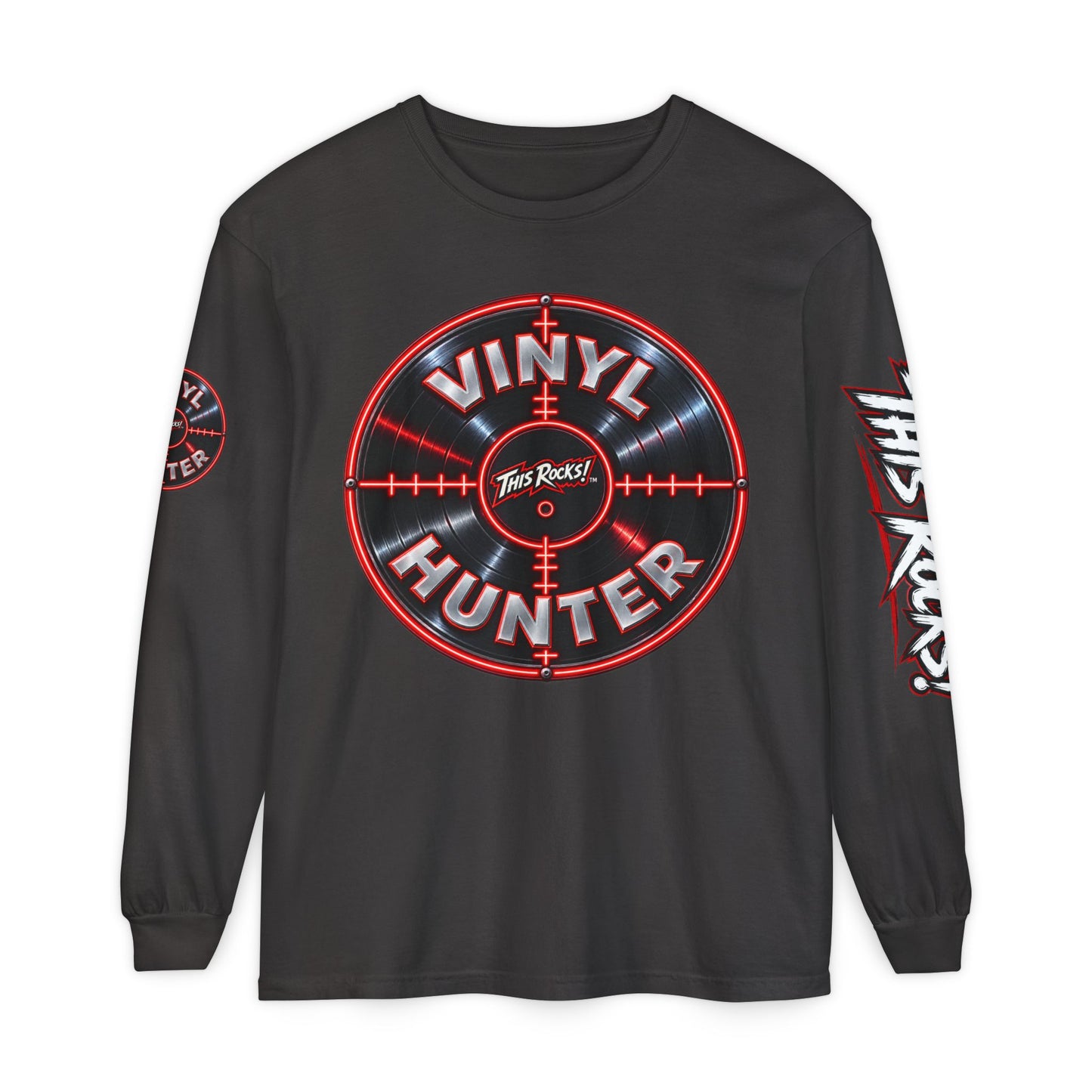 THIS ROCKS!™ "Vinyl Hunter"™ Long Sleeve Tee