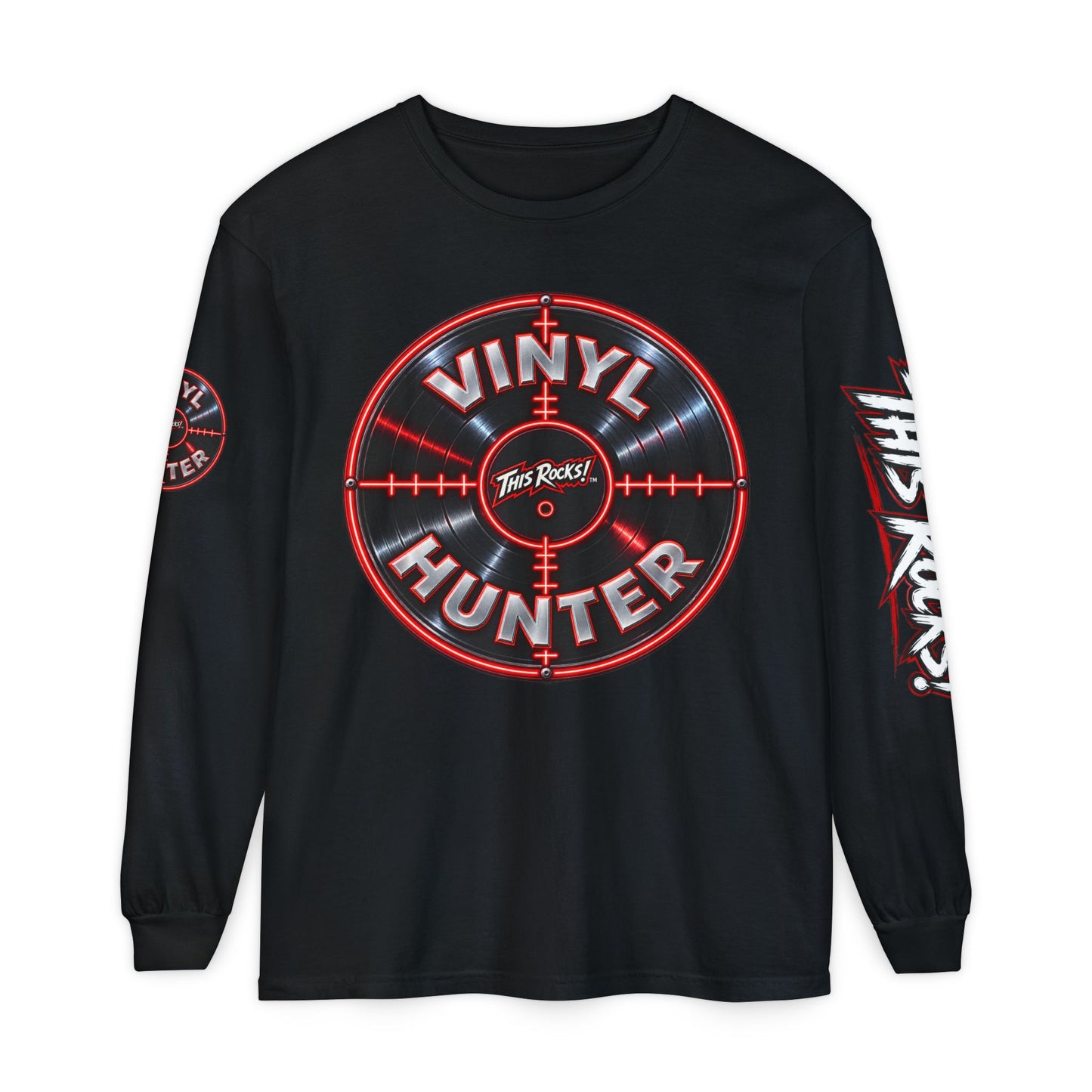 THIS ROCKS!™ "Vinyl Hunter"™ Long Sleeve Tee