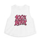THIS ROCKS!™ "100% Bitch"™ Graphic Crop Top