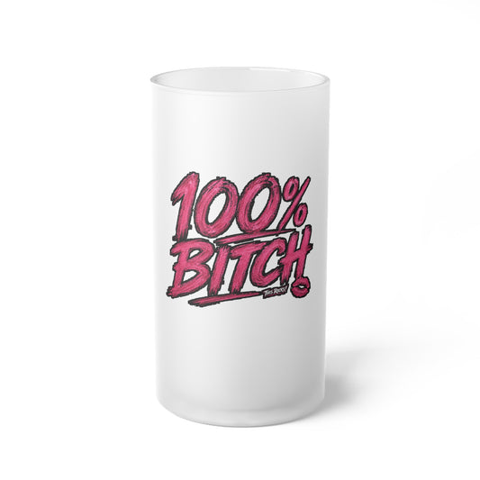 THIS ROCKS!™ "100% B*tch"™ Frosted Beer Mug