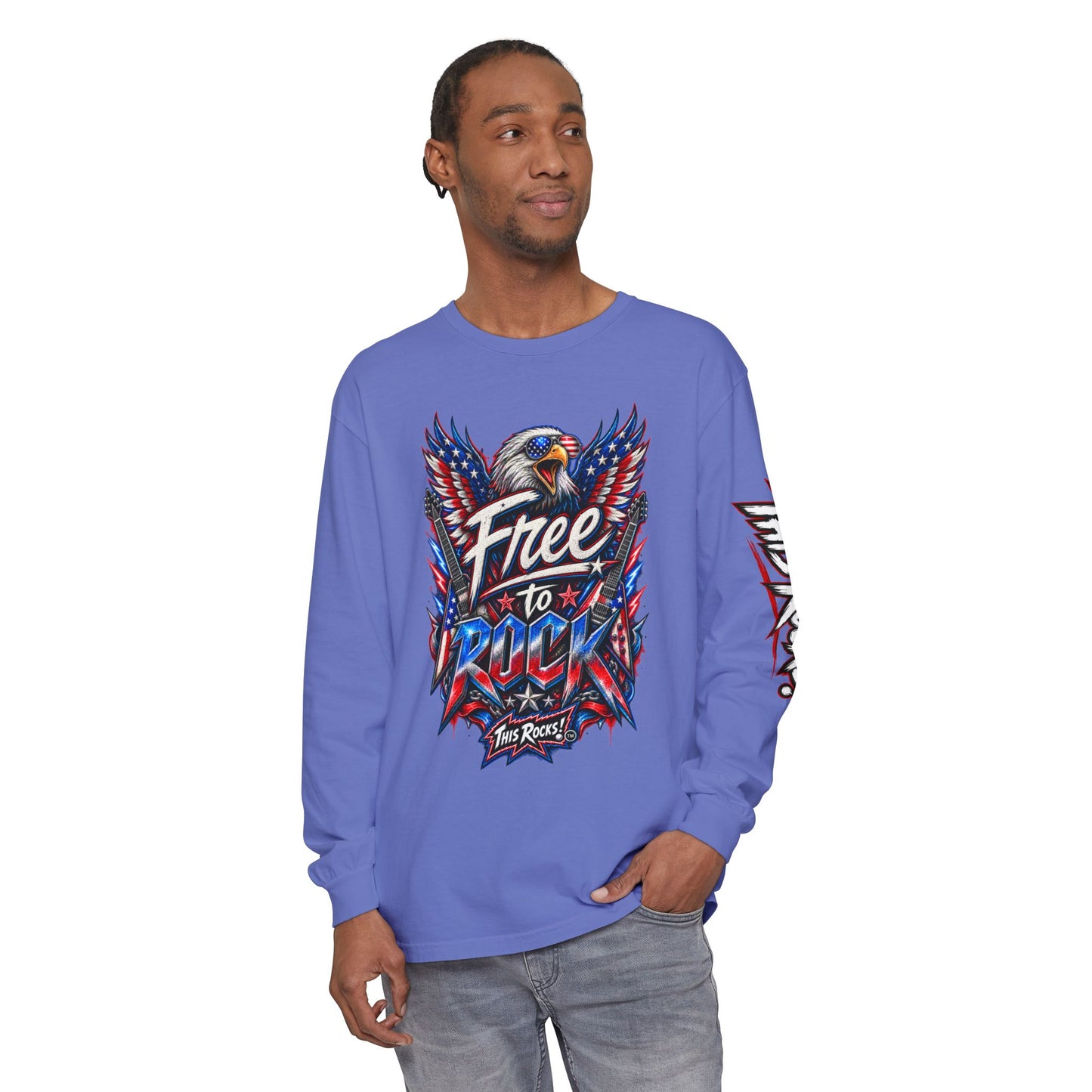 THIS ROCKS!™ "Free To Rock"™ Long Sleeve T-Shirt