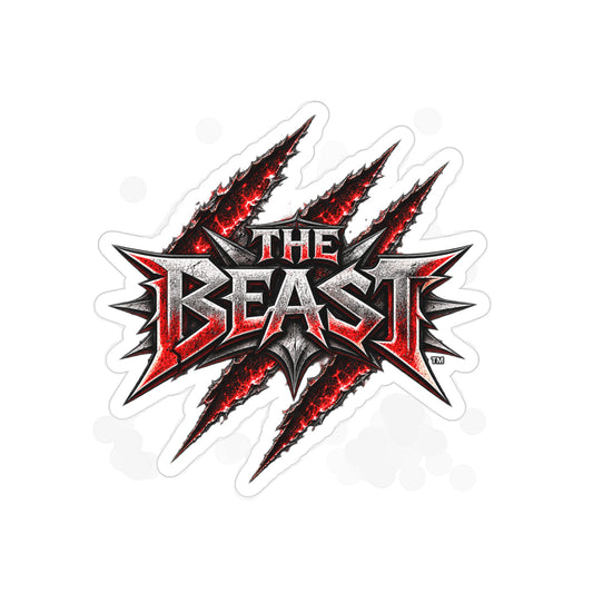 Official THE BEAST™ Die-Cut Outdoor Sticker - Weatherproof Transparent Vinyl