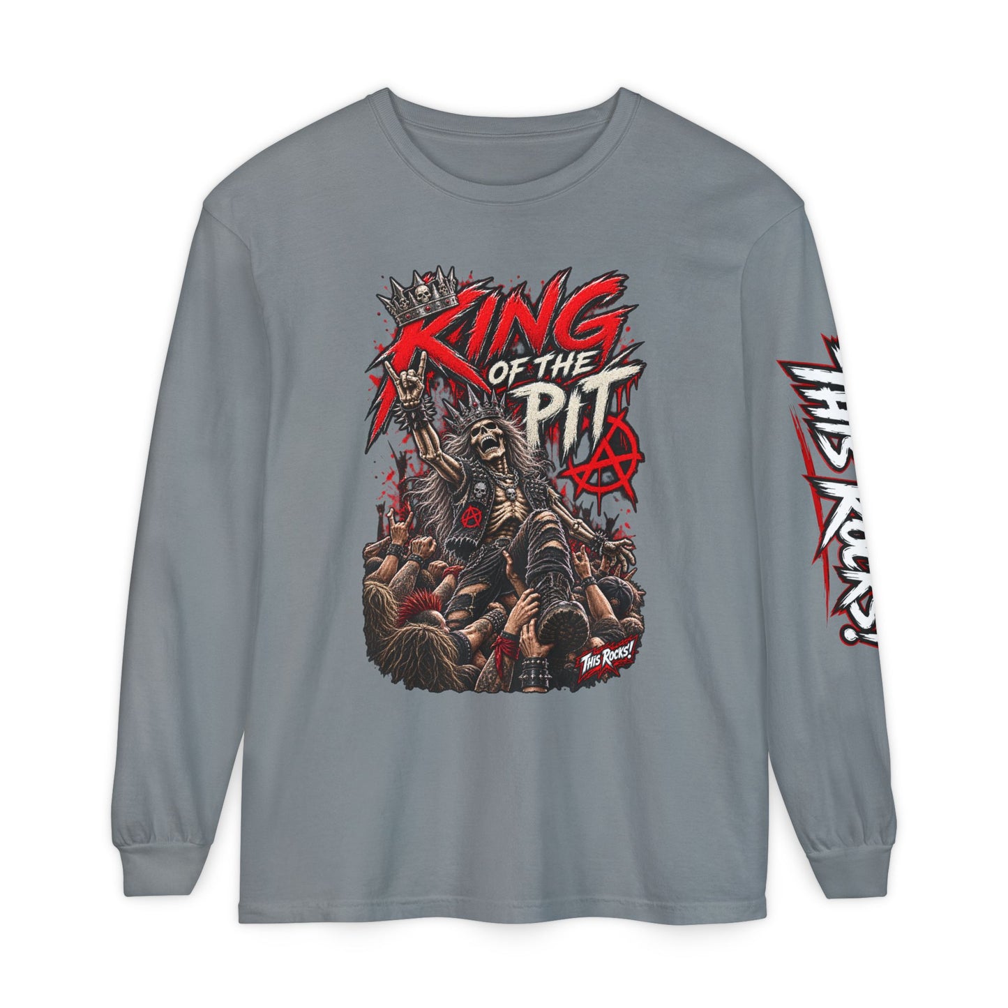 THIS ROCKS!™ "King Of The Pit"™ Long Sleeve Tee
