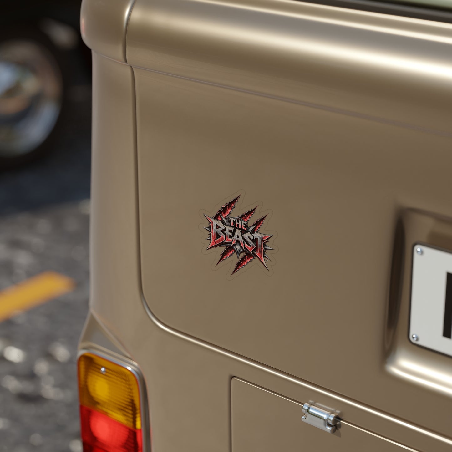 Official THE BEAST™ Die-Cut Outdoor Sticker - Weatherproof Transparent Vinyl