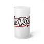 THIS ROCKS!™ Frosted Glass Beer Mug — Bold Rock Music Logo Beer Stein