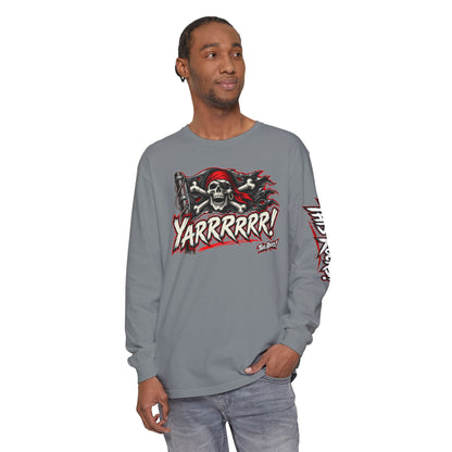 Pirate Skull "Yarrrrr!" Long Sleeve Tee