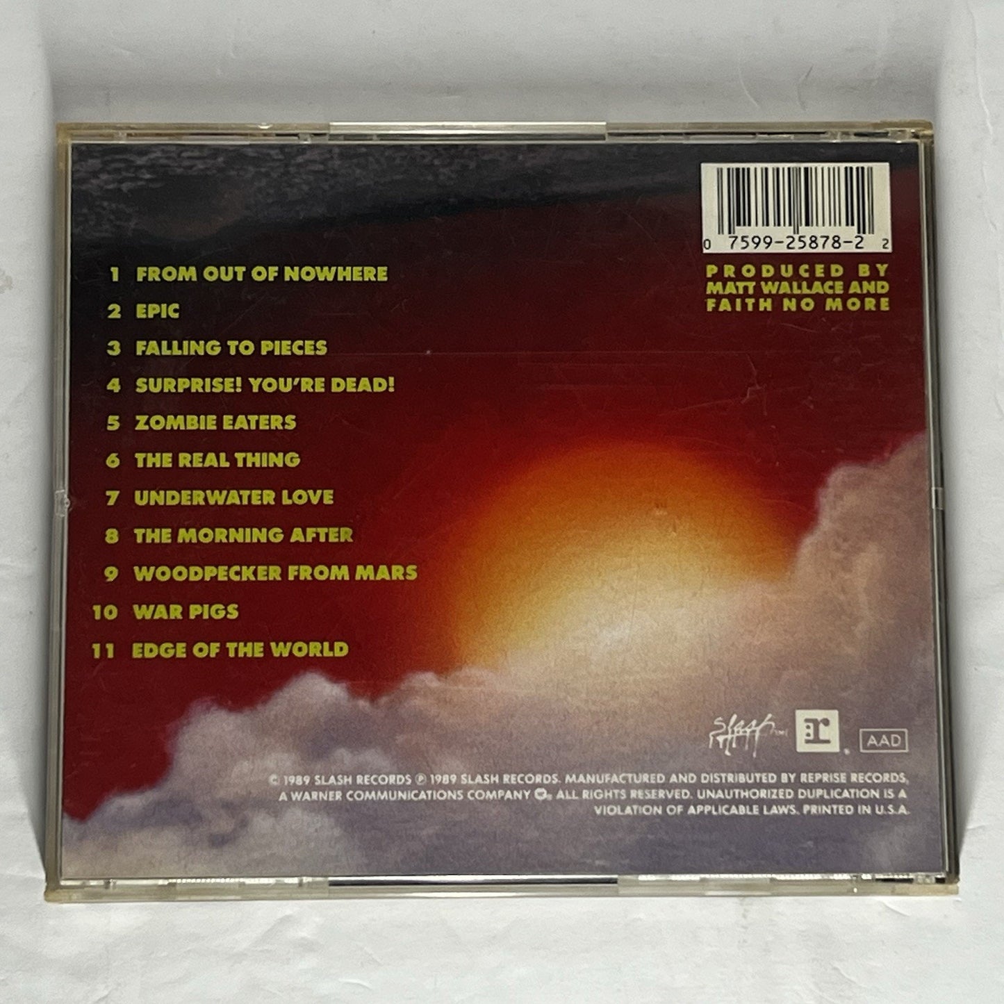 The Real Thing by Faith No More (CD, Jun-1989, Reprise)