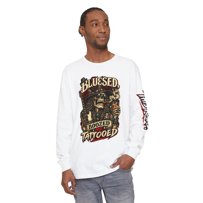 THIS ROCKS!™ "Bluesed, Boozed and Tattooed"™ Long Sleeve Tee