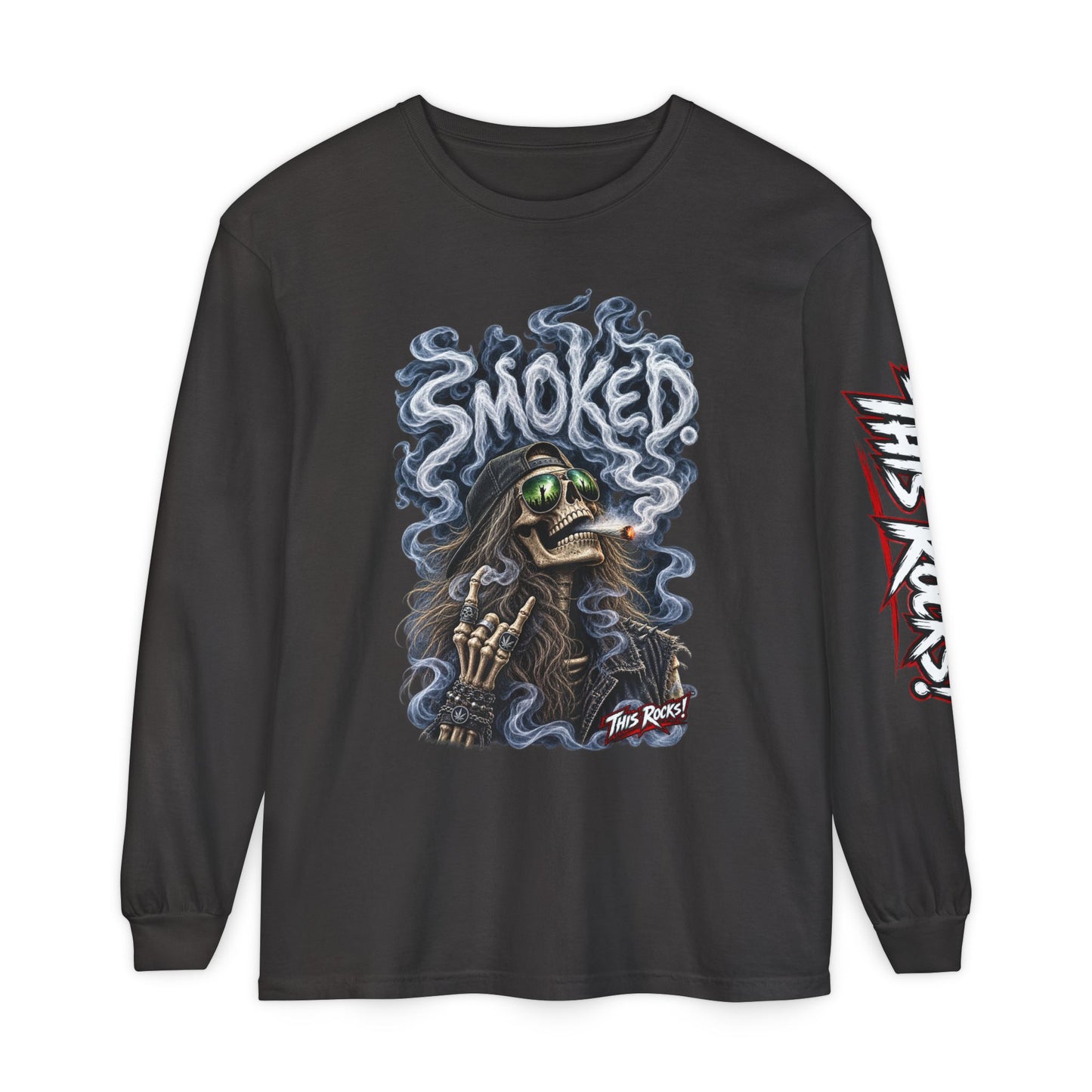 THIS ROCKS!™ "Smoked Skeleton™" Long Sleeve Tee