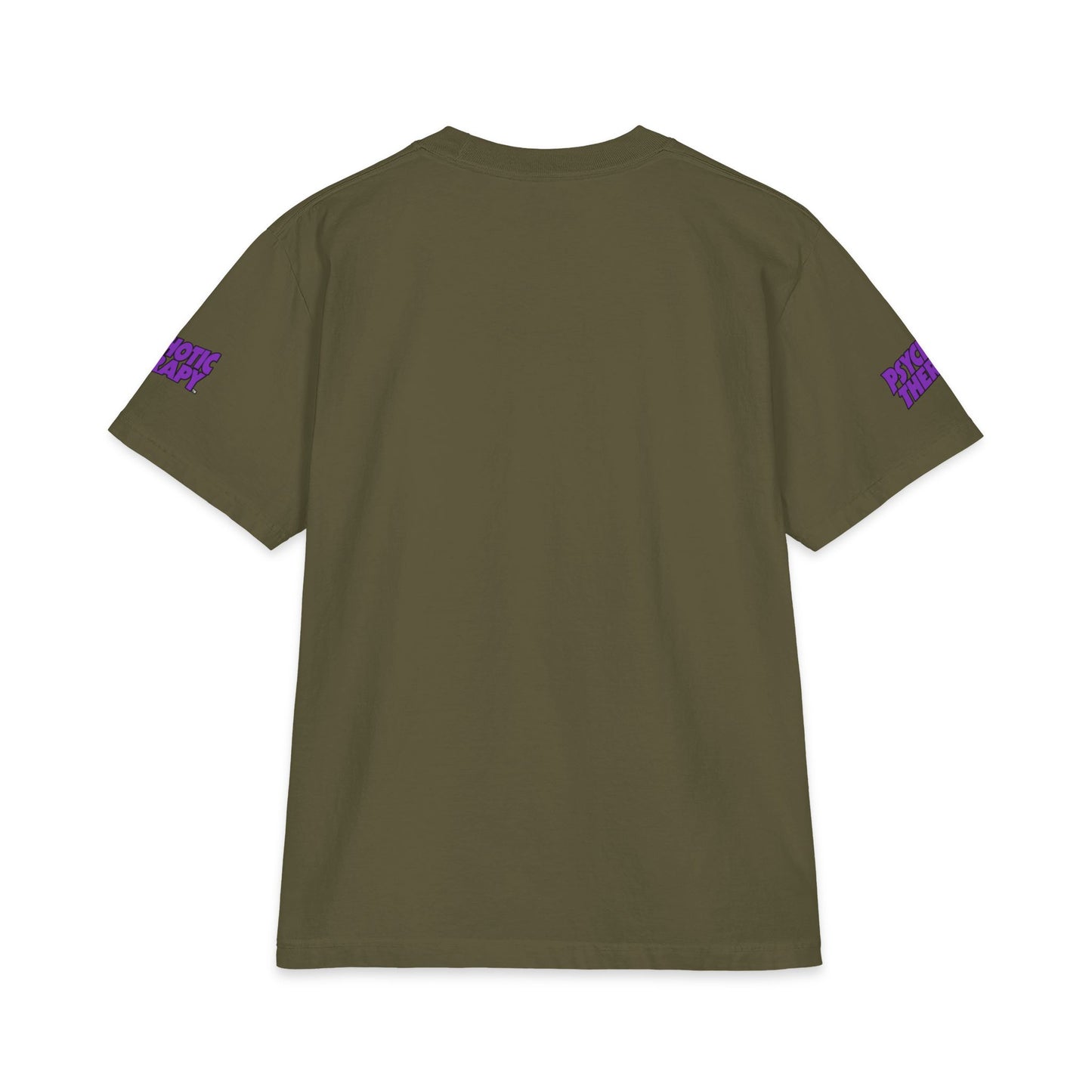 Official PSYCHOTIC THERAPY™ Graphic Tee — Bold Purple Logo Short Sleeve Shirt