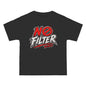 THIS ROCKS!™ "No Filter™" Graphic T-Shirt — Bold Red & White Streetwear Tee