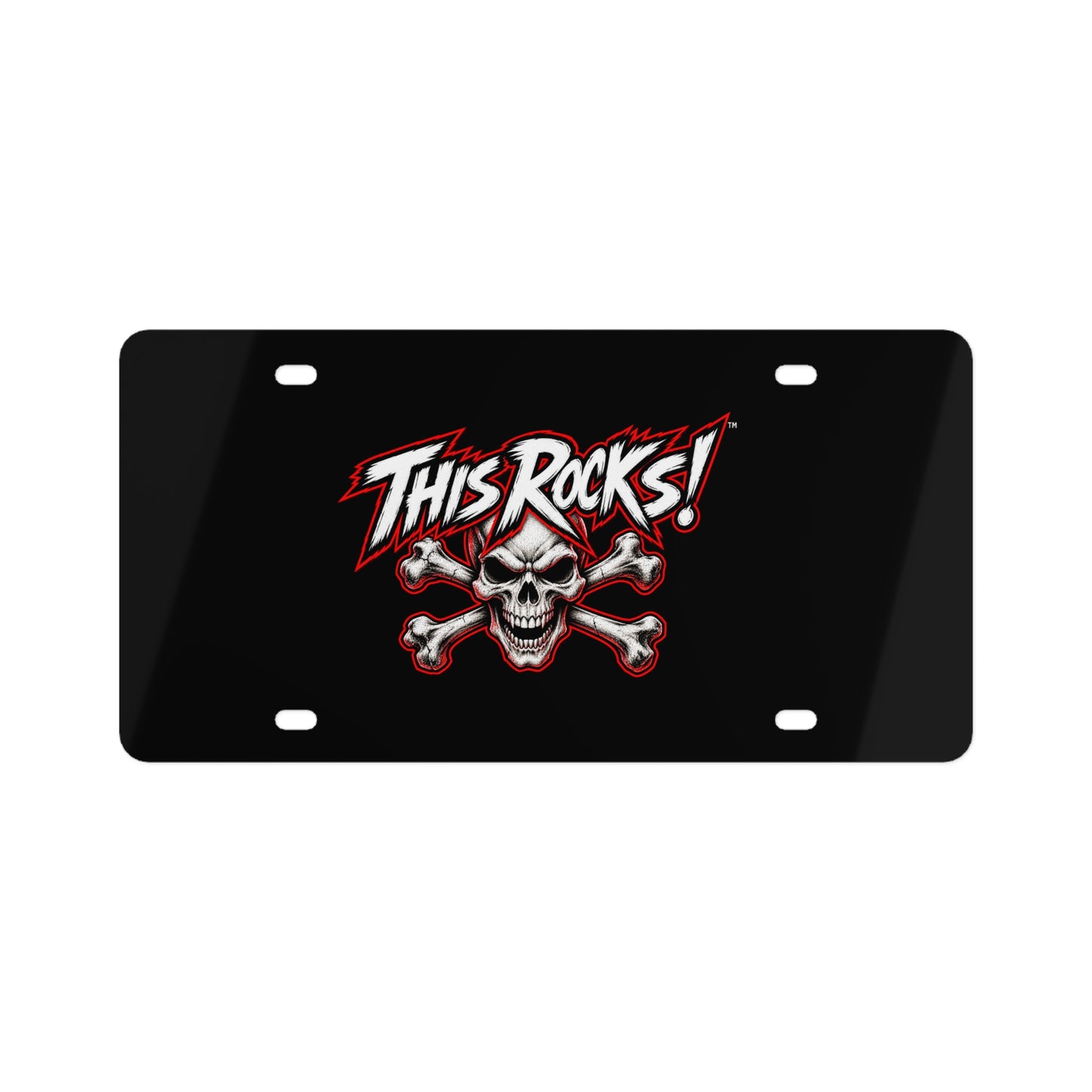 THIS ROCKS!™ "Crossbones"™ License Plate