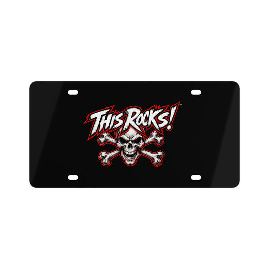 THIS ROCKS!™ "Crossbones"™ License Plate