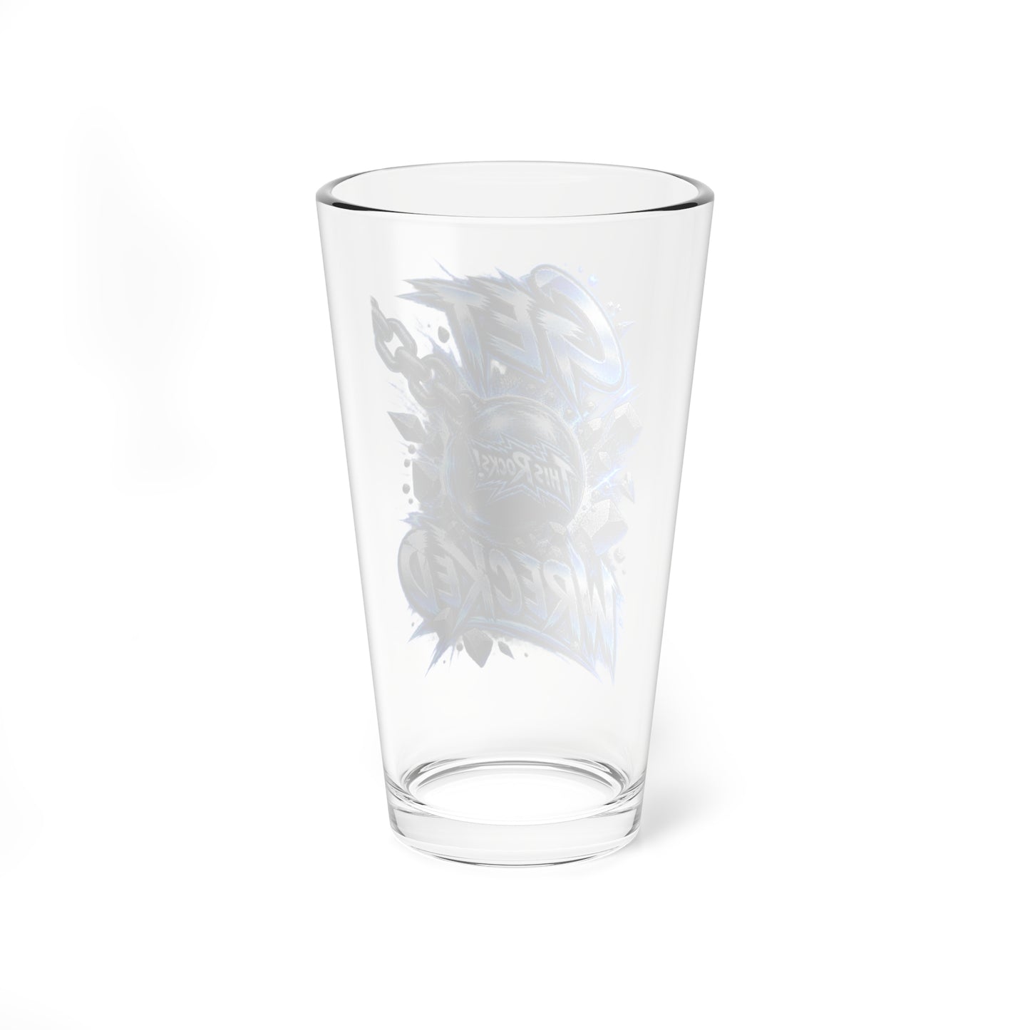 THIS ROCKS!™ "Get Wrecked"™ 16oz Pint Glass