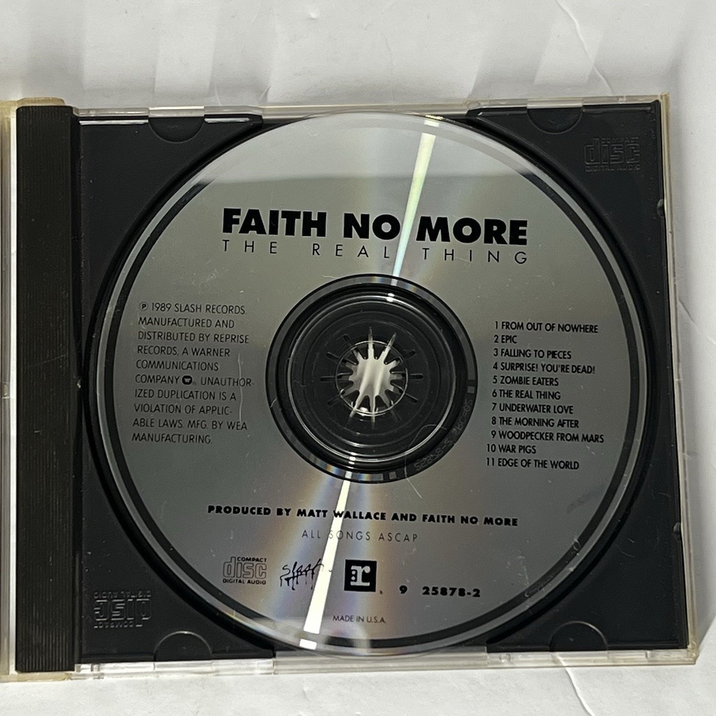 The Real Thing by Faith No More (CD, Jun-1989, Reprise)