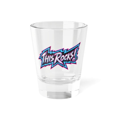 THIS ROCKS!™ "Neon Lightning Logo™" Shot Glass