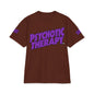 Official PSYCHOTIC THERAPY™ Graphic Tee — Bold Purple Logo Short Sleeve Shirt