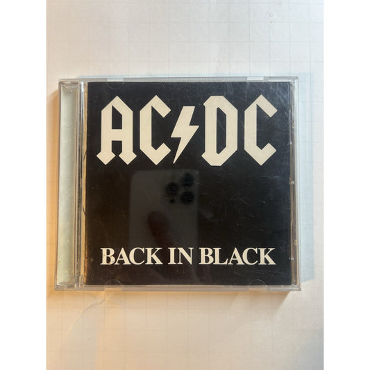 AC/DC - Back in Black Compact Disc - 1st pressing Europe - Like New Rare CD