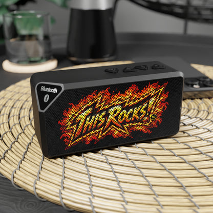 THIS ROCKS!™ "Flame lightning Logo"™ Portable Bluetooth Speaker