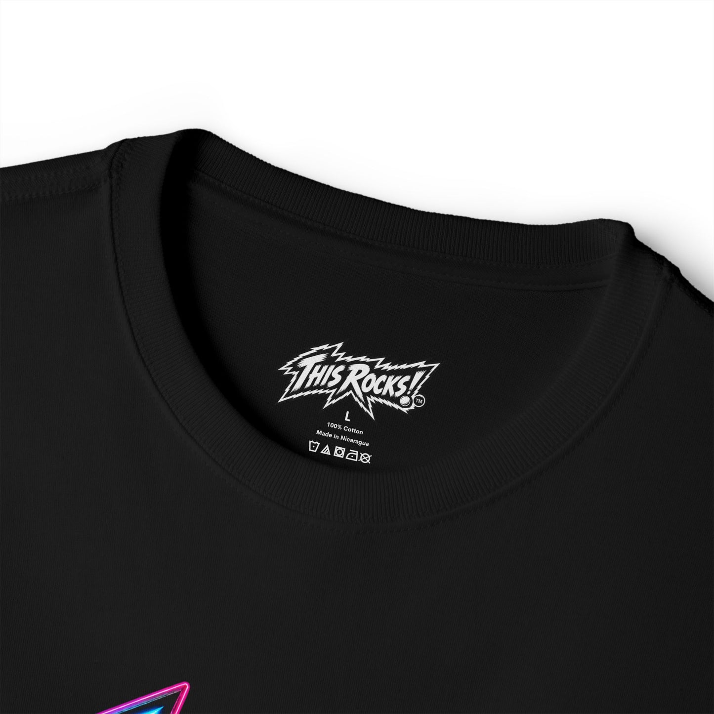 THIS ROCKS!™ "Neon Lightning Logo™" Graphic Tee