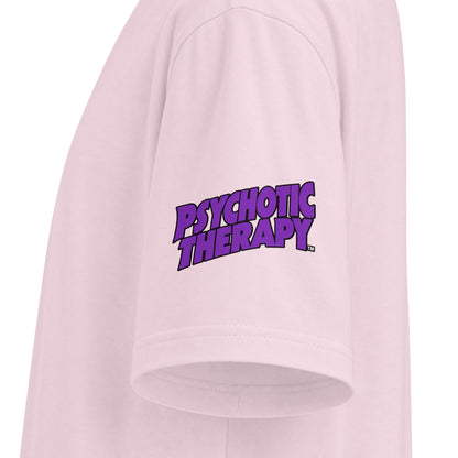 Official PSYCHOTIC THERAPY™ Graphic Tee — Bold Purple Logo Short Sleeve Shirt