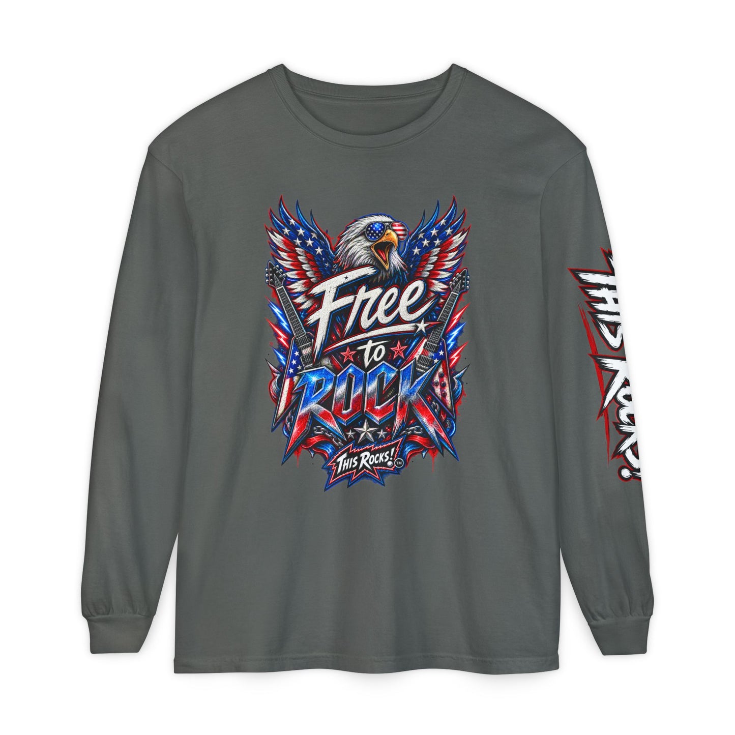 THIS ROCKS!™ "Free To Rock"™ Long Sleeve T-Shirt