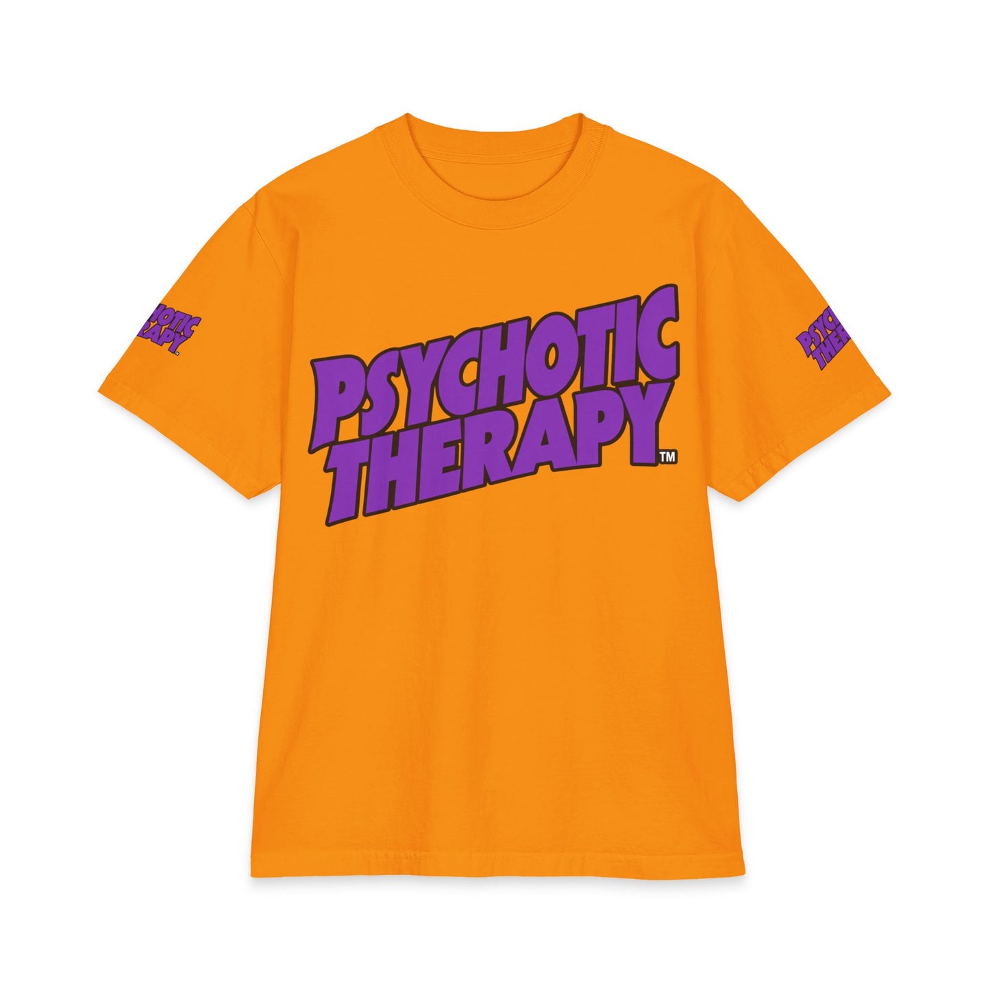 Official PSYCHOTIC THERAPY™ Graphic Tee — Bold Purple Logo Short Sleeve Shirt