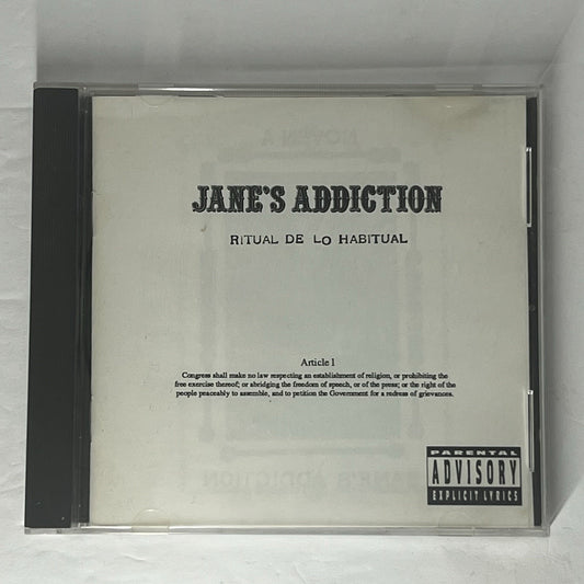 Jane's Addiction – Ritual De Lo Habitual CD Warner Bros Parental Advisory