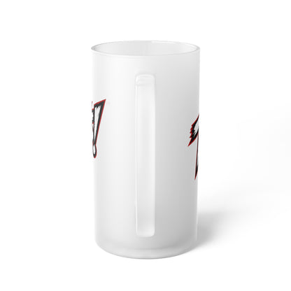 THIS ROCKS!™ Frosted Glass Beer Mug — Bold Rock Music Logo Beer Stein