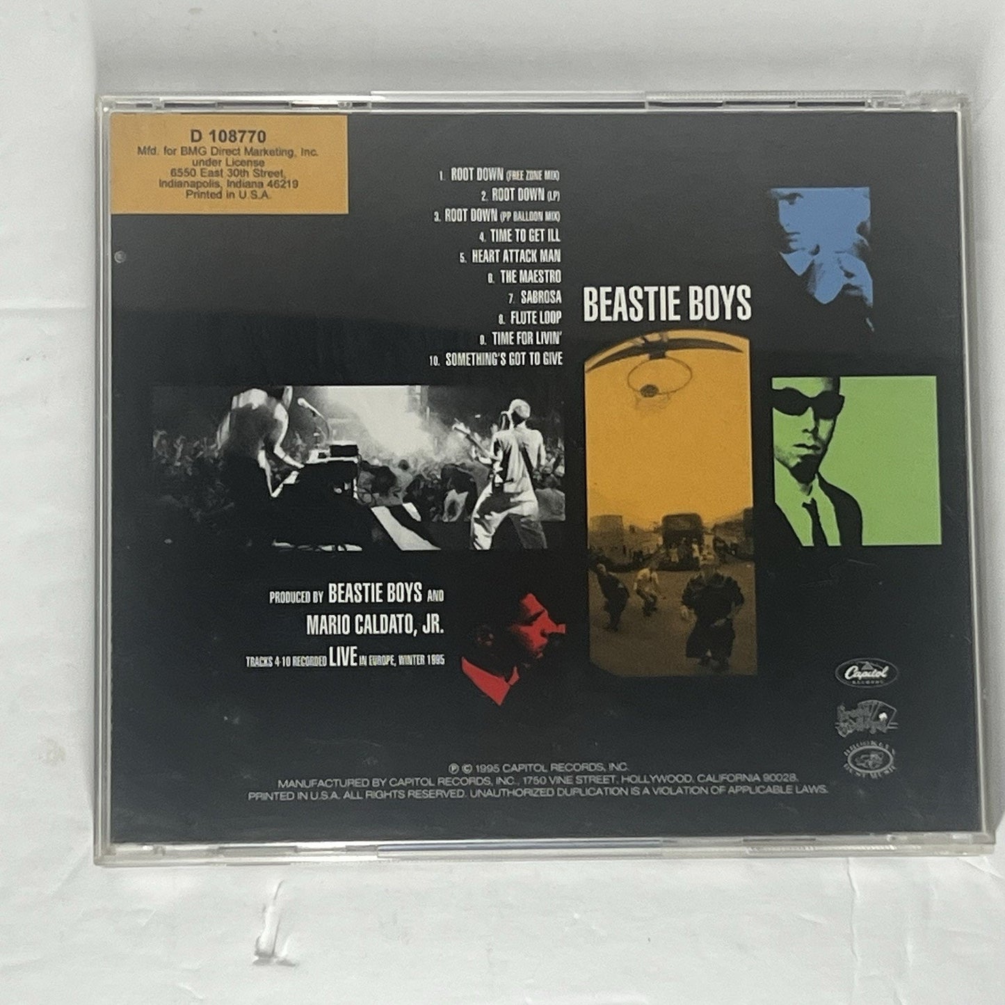 Root Down [EP] by Beastie Boys (CD, May-1995, EMI)