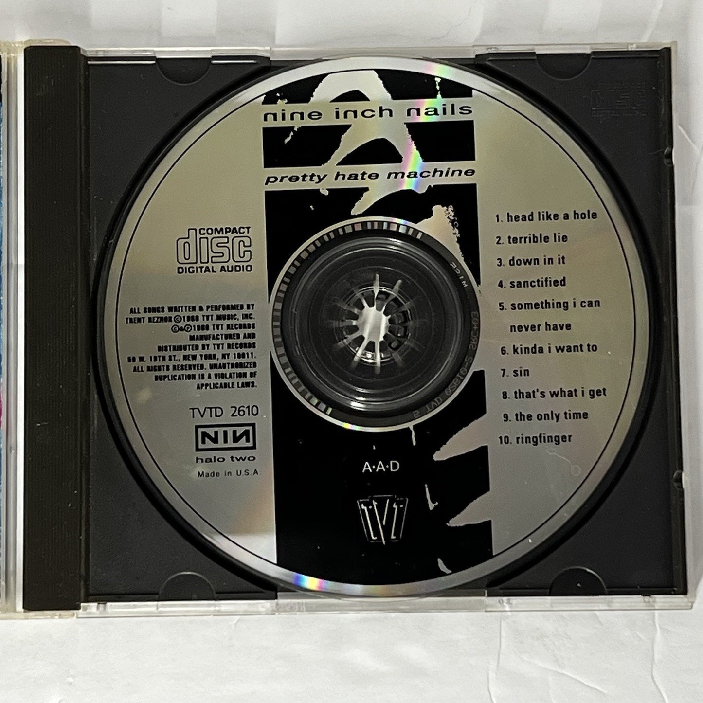 Pretty Hate Machine by Nine Inch Nails (CD, 2005) Includes “Head Like A Hole”