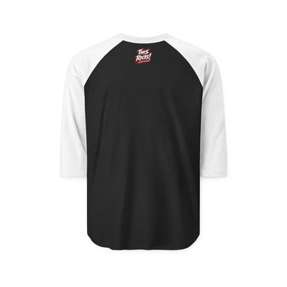 THIS ROCKS!™ Magazine Baseball Raglan Shirt — Graphic 3/4 Sleeve Tee