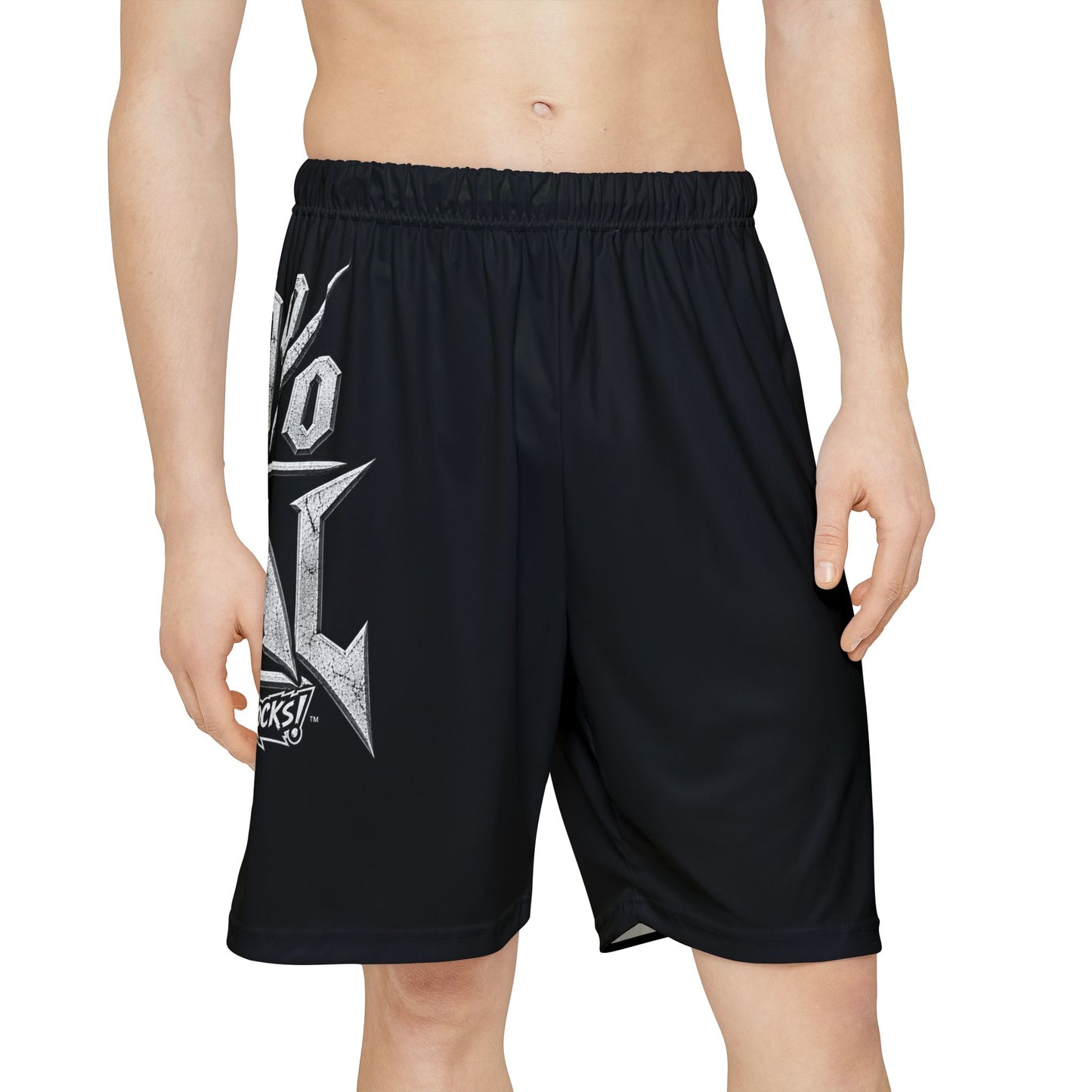 THIS ROCKS!™ "100% Metal"™ Men’s Athletic Shorts