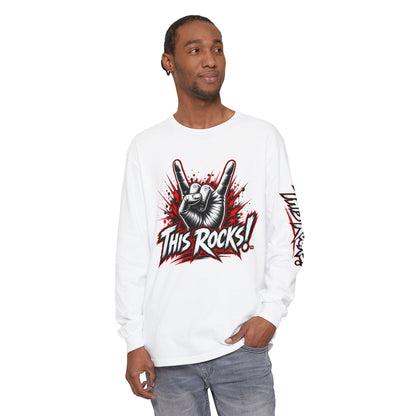 THIS ROCKS!™ "Horns Up Logo"™ Long Sleeve T-Shirt