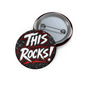 THIS ROCKS!™ "Diamond Plate Logo"™ Button