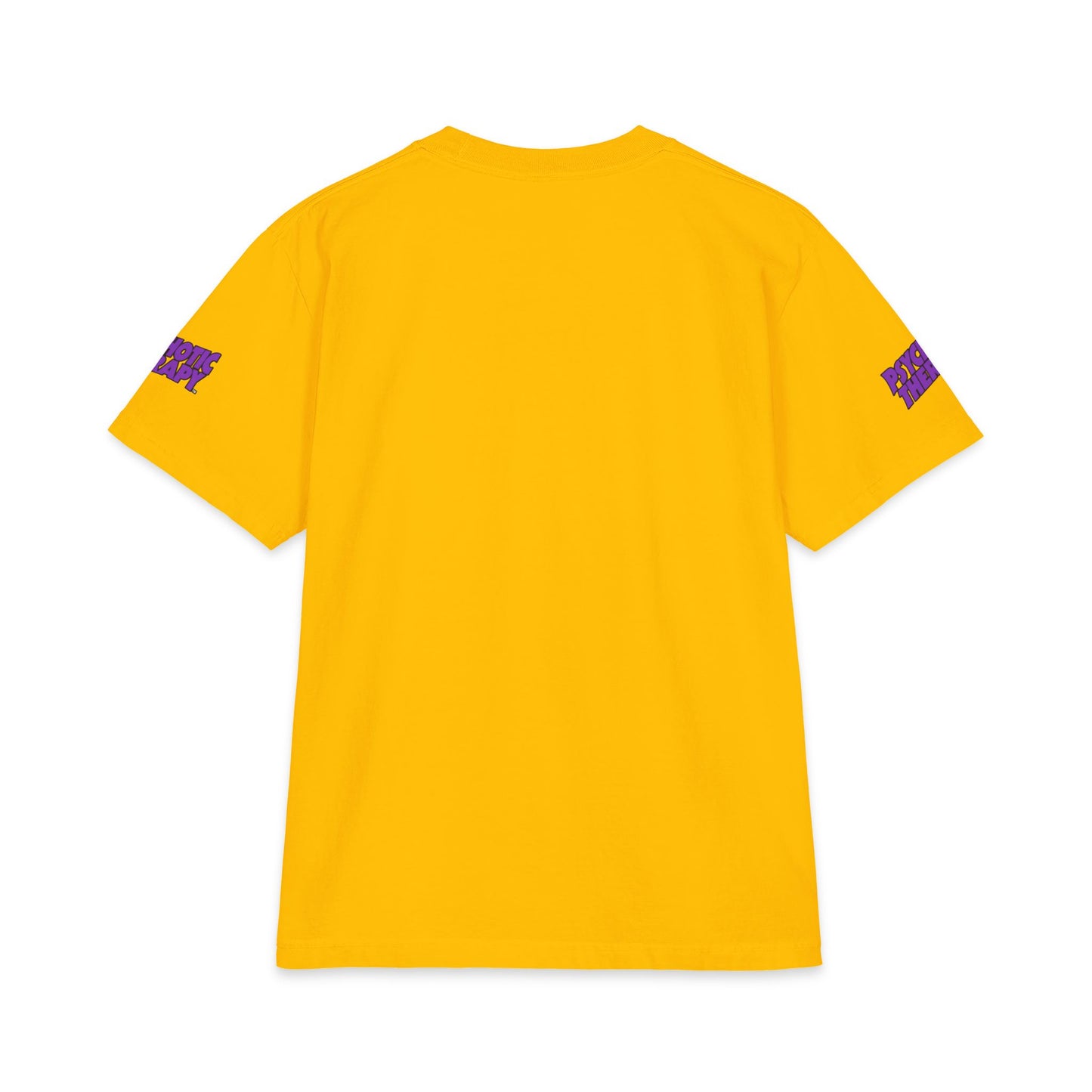 Official PSYCHOTIC THERAPY™ Graphic Tee — Bold Purple Logo Short Sleeve Shirt