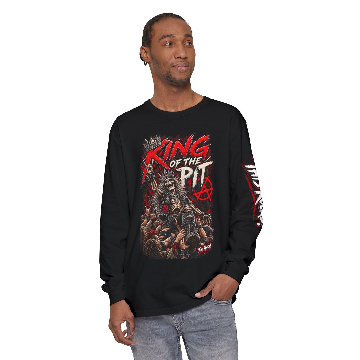 THIS ROCKS!™ "King Of The Pit"™ Long Sleeve Tee