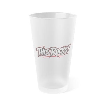 THIS ROCKS!™ Frosted Pint Glass
