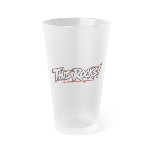 THIS ROCKS!™ Frosted Pint Glass