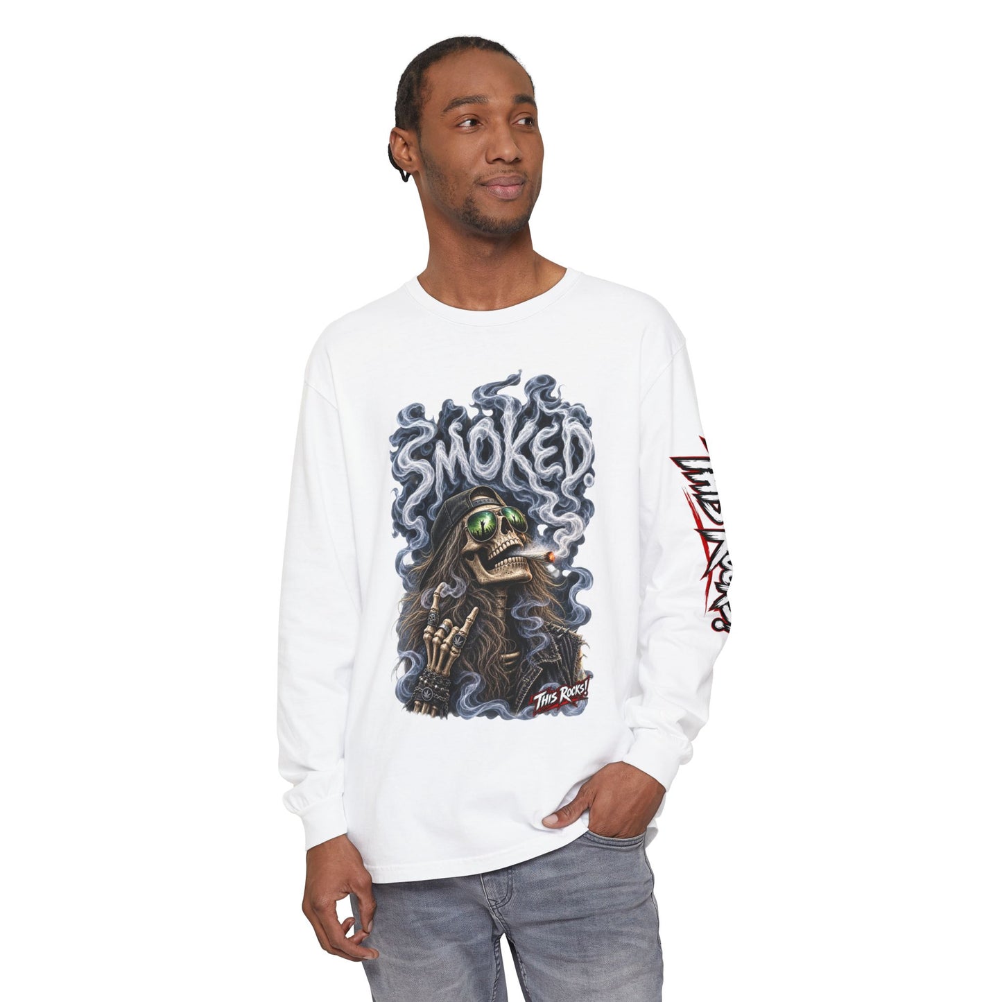 THIS ROCKS!™ "Smoked Skeleton™" Long Sleeve Tee
