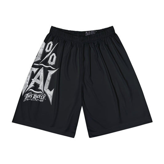 THIS ROCKS!™ "100% Metal"™ Men’s Athletic Shorts